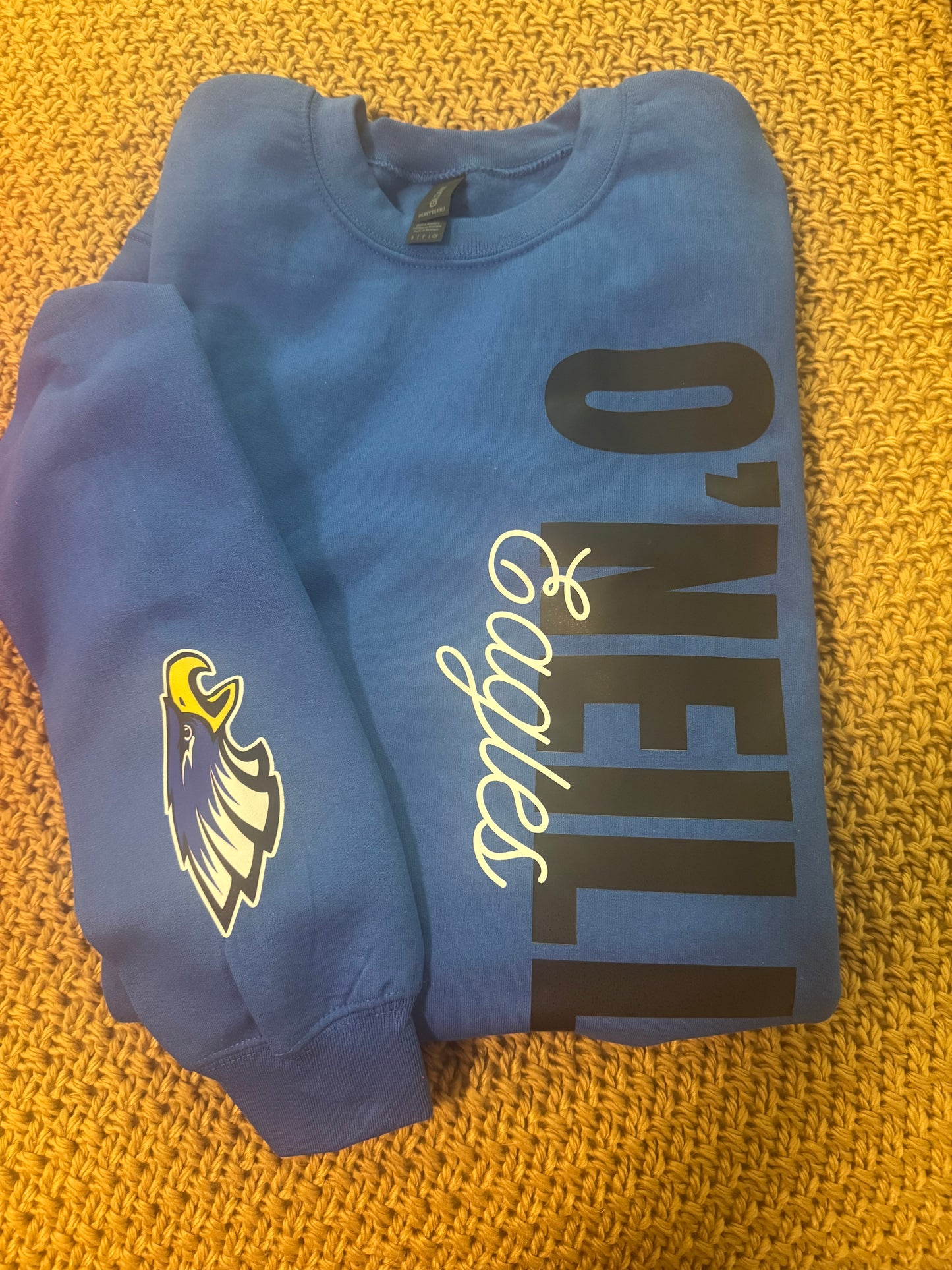 School Vertical Design Crewneck