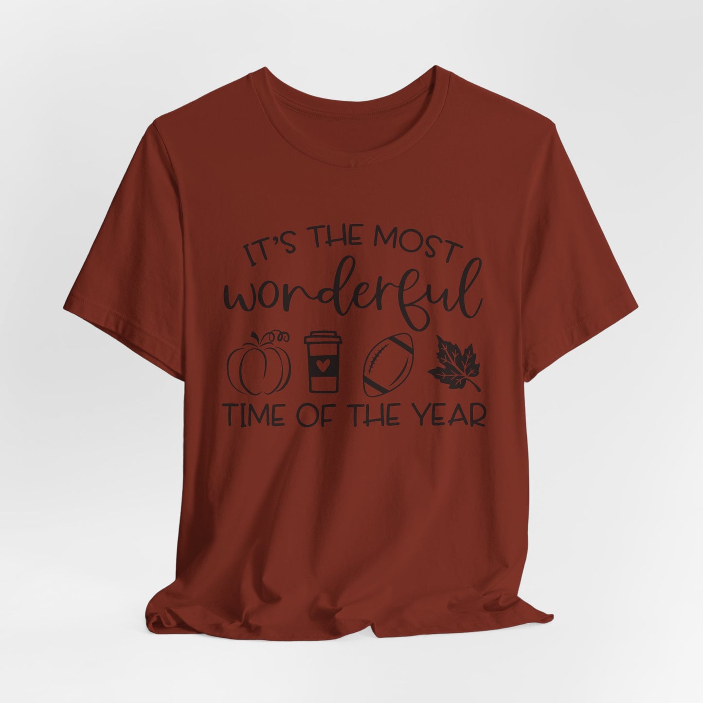 Pumpkins, coffee, leaves, and football Fall Adult Shirt