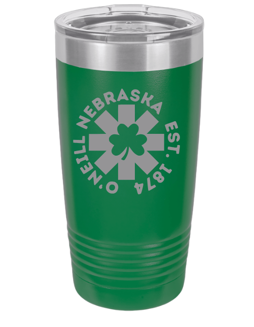 O'Neill St. Pats 20oz Green Coffee Mug Tumbler