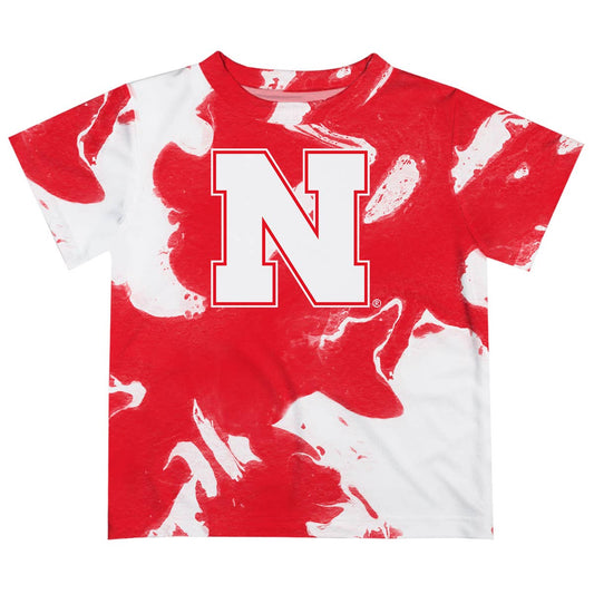 University of Nebraska Huskers Marble Boys Red T-shirt