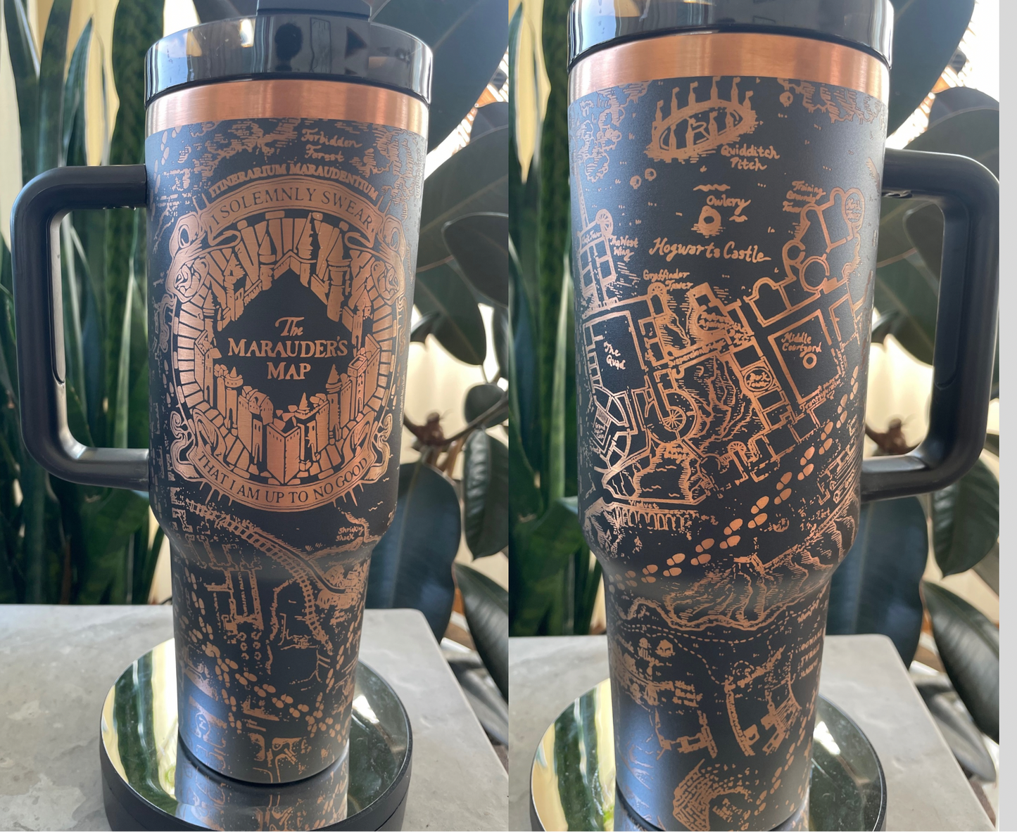 Wizard Map Laser Engraved Tumbler 40oz