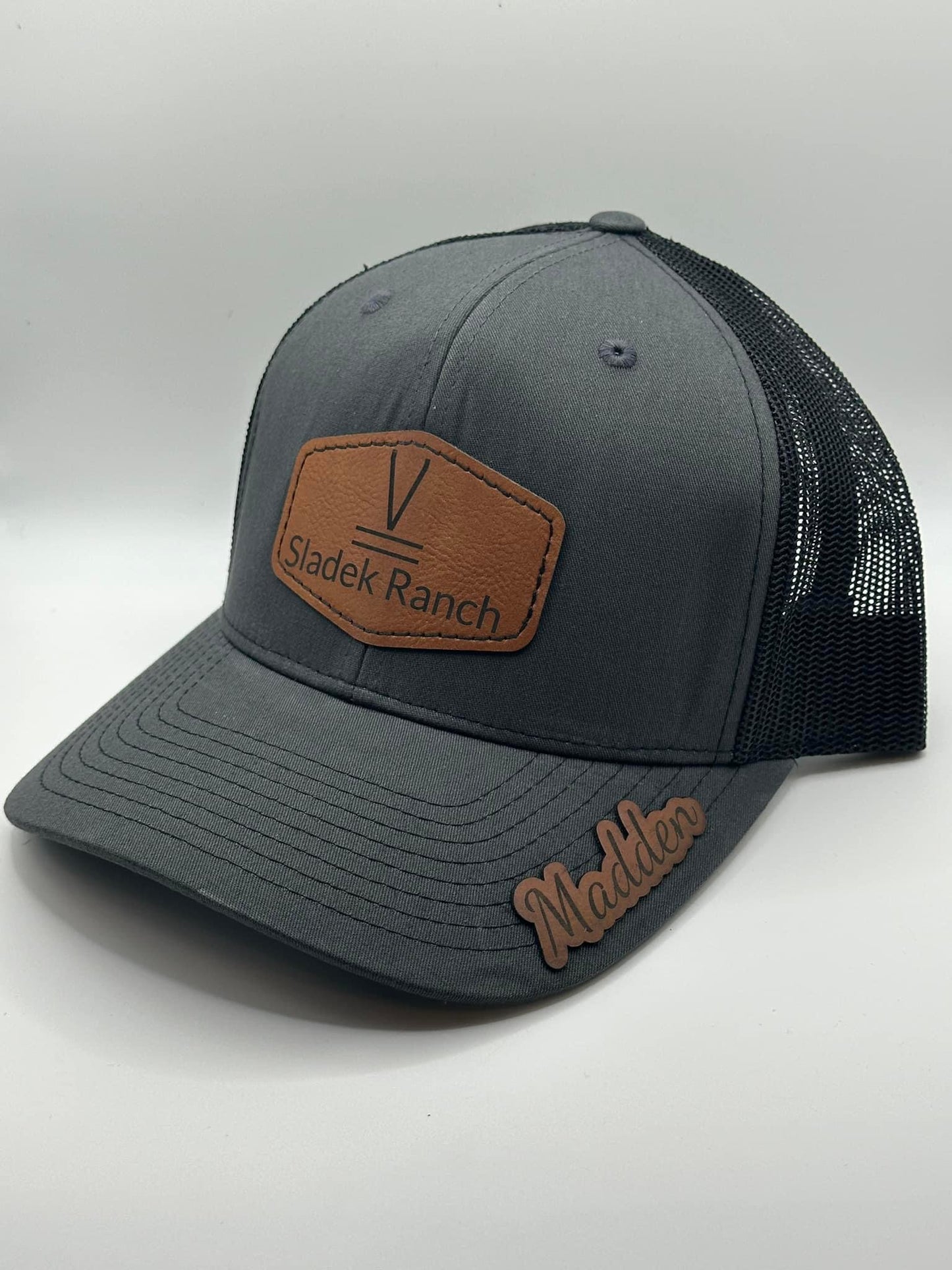 Custom Hats Personalized with Your Business Logo - Leatherette