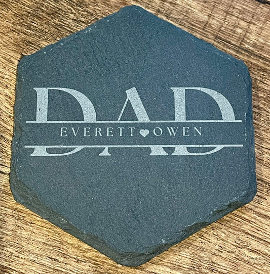 Slate Coasters Personalized (2 pack)