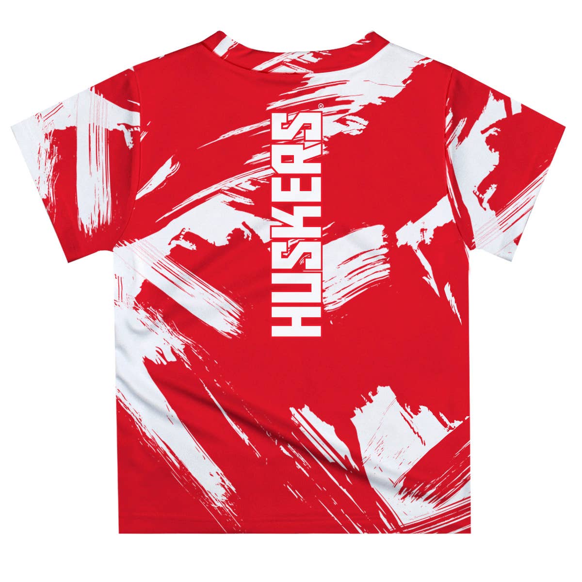 Nebraska Huskers Red Short Sleeve T-Shirt Paint Brush