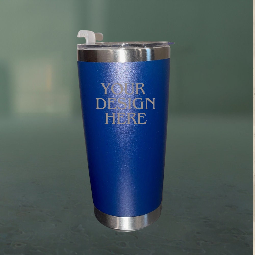 Personalized 20oz Tumbler, ADD YOUR LOGO, Wholesale Tumblers, Laser Engraved Cup, Corporate Gift, Branded, Powder Coated, Bulk Tumblers